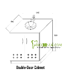 double door dental cabinet