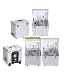 CE Certificated Portable Dental Unit，Can Choose Carry Type Or Draw Type/Air Control System Or Electronic System,Aluminium Alloy Case/With Air Tank Or Without