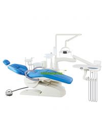 Split Type Design Practical Dental Chair Unit,Landing Side Box, 3 Memory Positions,,FDA Approved，With 1pc Dentist Stool