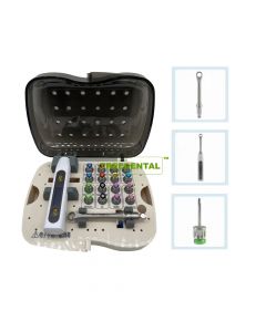 Dental Implant Torque Wrench,Electric Wireless Torque Driver,Torque10-40N.cm,Powered By Button Battery,Electronic Universal Implant Surgical Kit,Implant Tool With 16 Screwdrivers