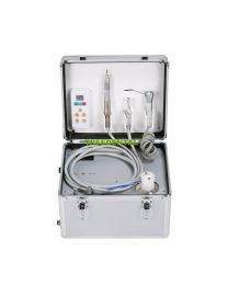 High Quality New Portable Hand-held Dental Unit Only 7kg Weight Aluminium Alloy Case,Built-in DC Motor,With LED Electric Brushless Micromotor Handpiece