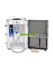 Economical Four Holder Portable Dental Turbine Delivery Unit Trolley with Build-in COMPRESSOR