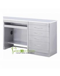 Medical Dental Computer Desks cabinet,Stainless Steel,with 4 Drawers Dental cabinet,985*495*830mm
