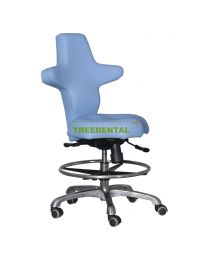 2021 New Style Dental Mobile Chair,Ergonomic Doctor's Stool,Supports Sitting Forward, Backwards And Sideways,PU Leather