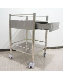 Hot Sale Mobile 1-Drawers Stainless Steel Medical Dental cabinet Cart,555*520*820mm
