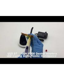 VRN V300 Dental wireless LED Curing Light Plastic Handpiece,3W Blue LED Light