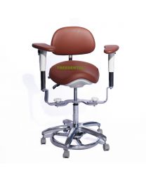 New Style Swing-out Armrests/Elbow Supports, Foot Controlled, Dental Mobile Chair Ergonomic Saddle Or Simplity Doctor's Stool/Operator Stool, Microscope Chair