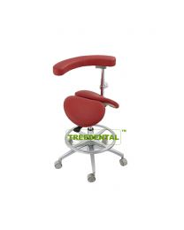 Saddle Ergonomic Chair Dental Stools，Dentist Stool and Assistant Stool，two flap lift rotary chair,Adjustable Mobile Chair