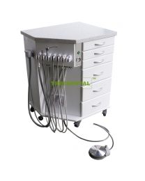 Comprehensive Treatment Unit Integrated With Professional Dental Cabinet, Mobile Cabinet Type,Orthodonic Mobile Delivery Cabinet With Air Compressor